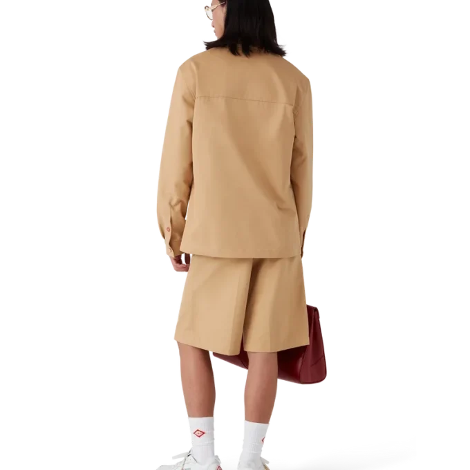 Giacca in cotone con zip Giacca in cotone con zip