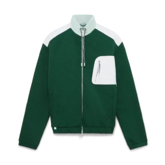 Giacca in nylon jacquard con monogramma