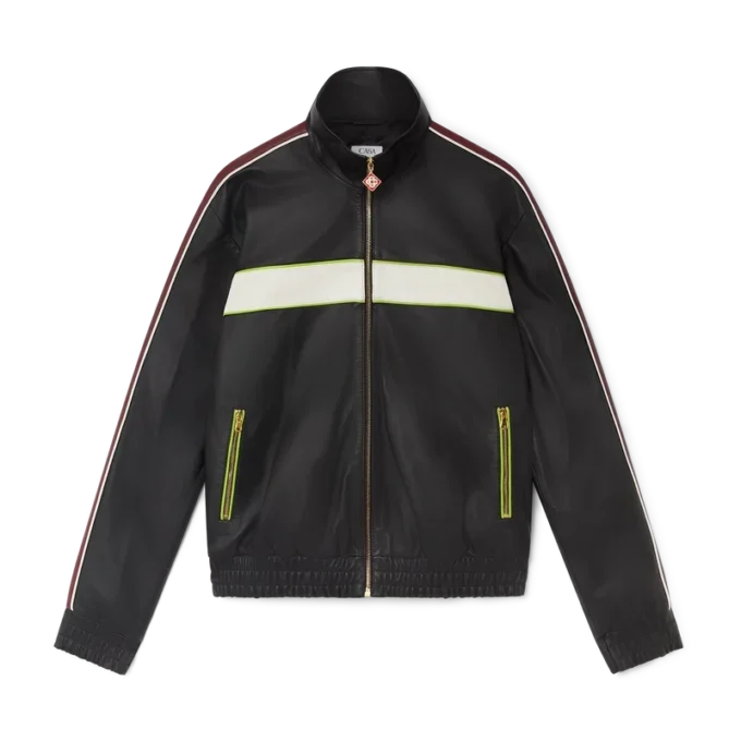 Giacca in pelle nera