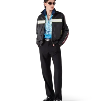 Giacca in pelle nera