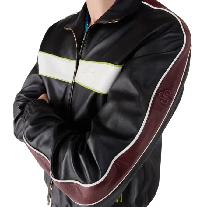 Giacca in pelle nera