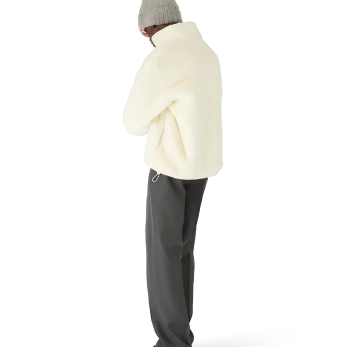 Giacca in pelliccia sintetica con zip a un quarto Tennis Mascot