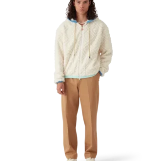 Giacca in pile jacquard Monogram