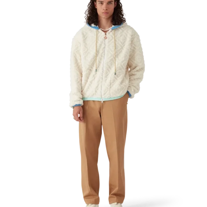 Giacca in pile jacquard Monogram