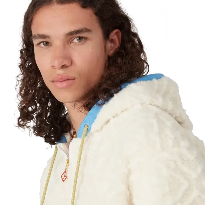 Giacca in pile jacquard Monogram