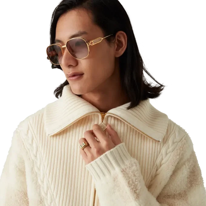 Giacca in pile merino