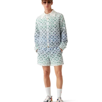 Giacca in spugna con motivo Monogram sfumato