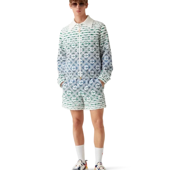 Giacca in spugna con motivo Monogram sfumato