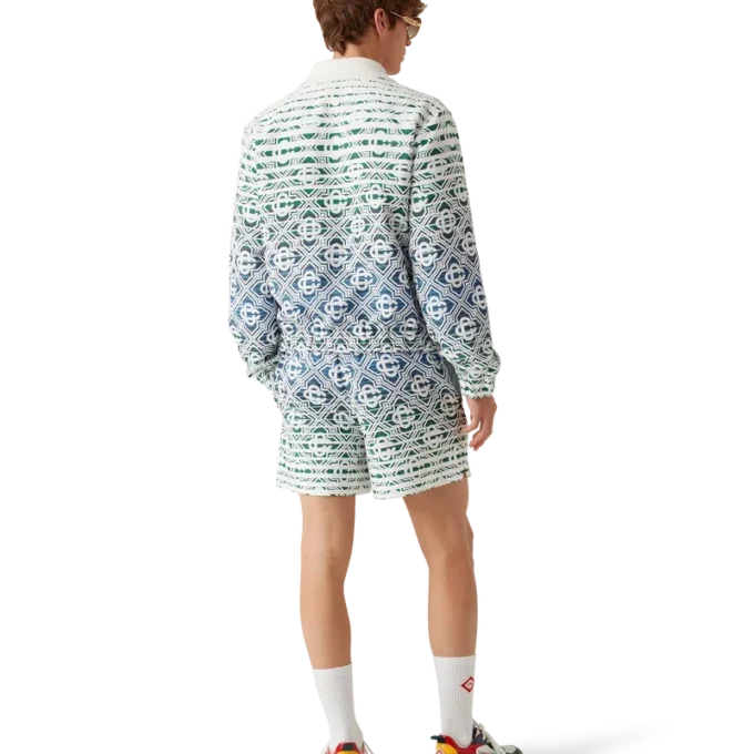 Giacca in spugna con motivo Monogram sfumato