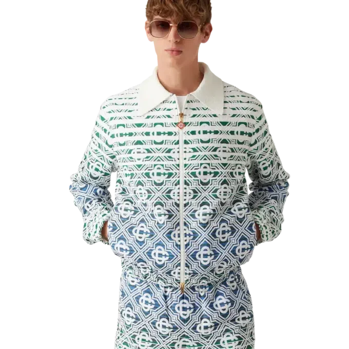 Giacca in spugna con motivo Monogram sfumato