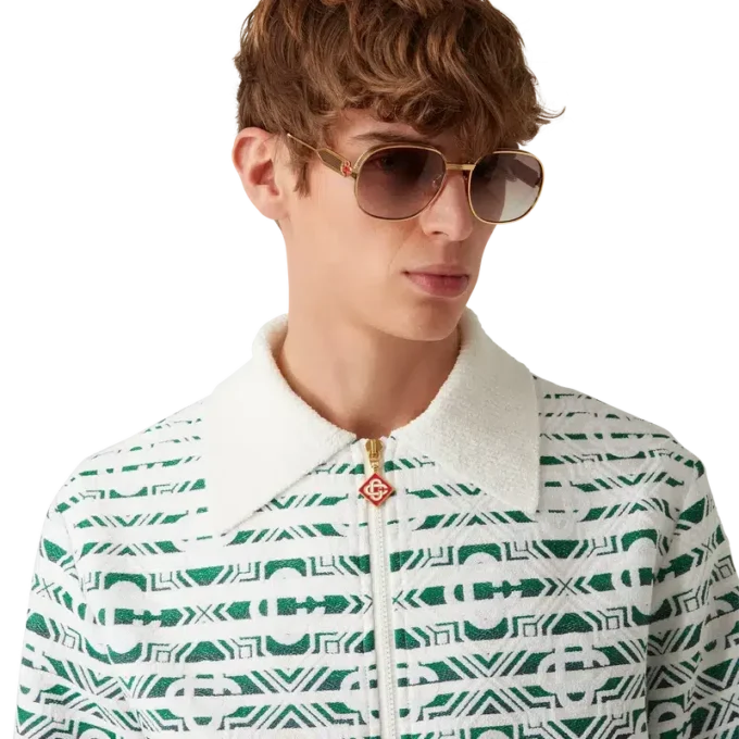 Giacca in spugna con motivo Monogram sfumato