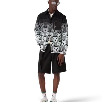 Giacca-pantalone con monogramma sfumato