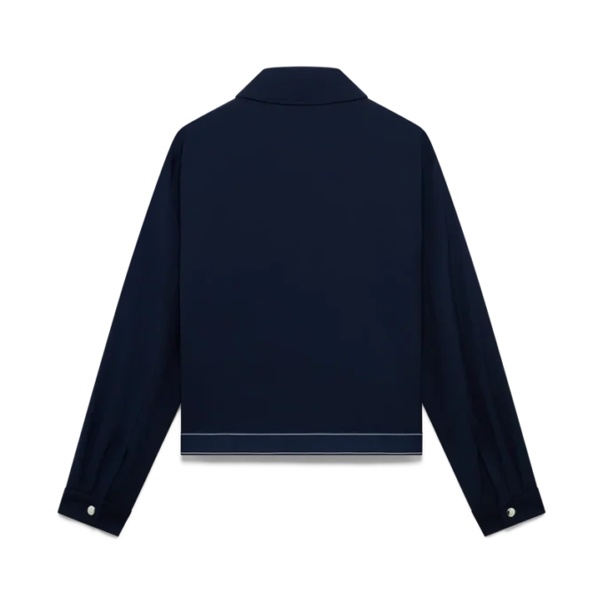 Giacca sportiva in lana blu navy Giacca sportiva in lana blu navy