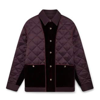 Giacca trapuntata in raso