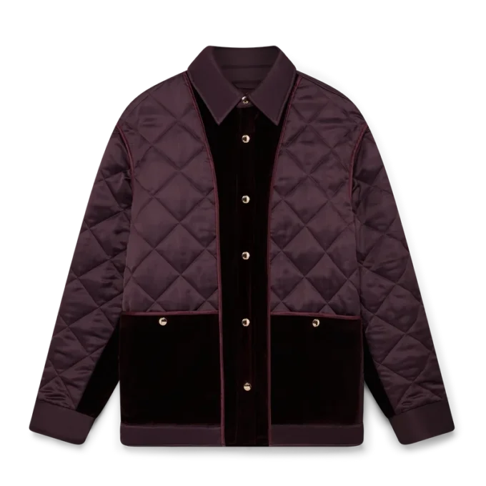 Giacca trapuntata in raso