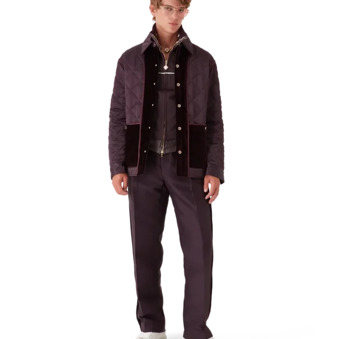 Giacca trapuntata in raso