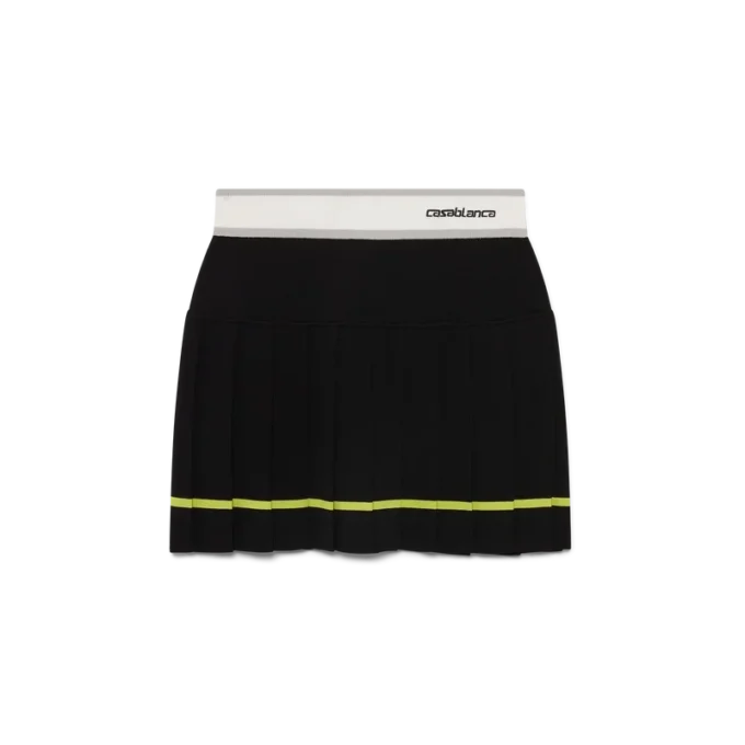 Gonna a pieghe a righe