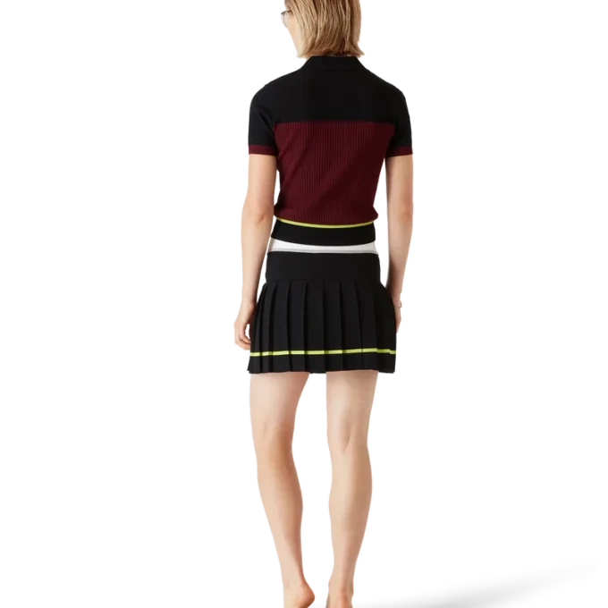 Gonna a pieghe a righe