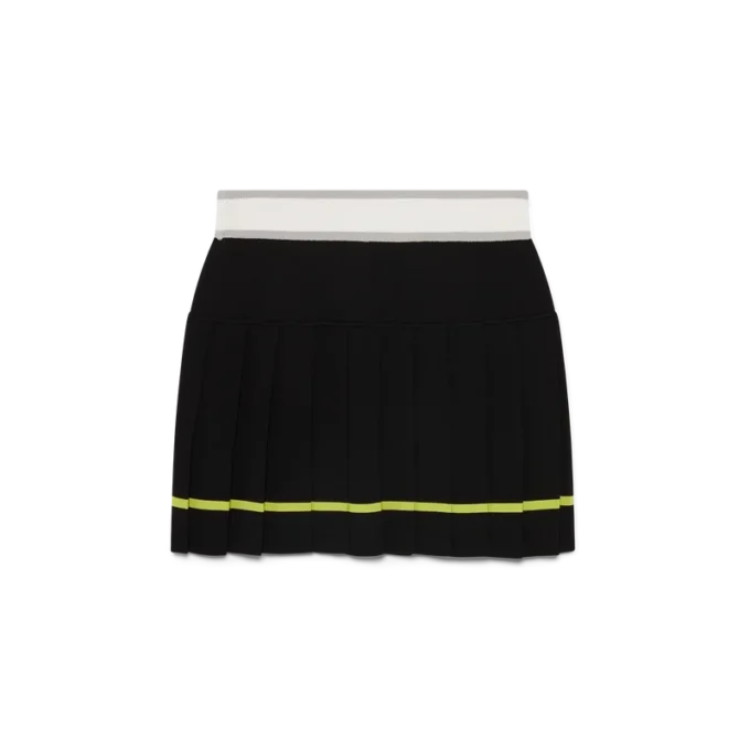 Gonna a pieghe a righe