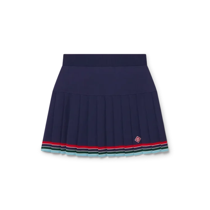 Gonna a pieghe stile baseball