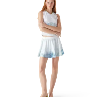 Gonna a tubino con stampa Tennis