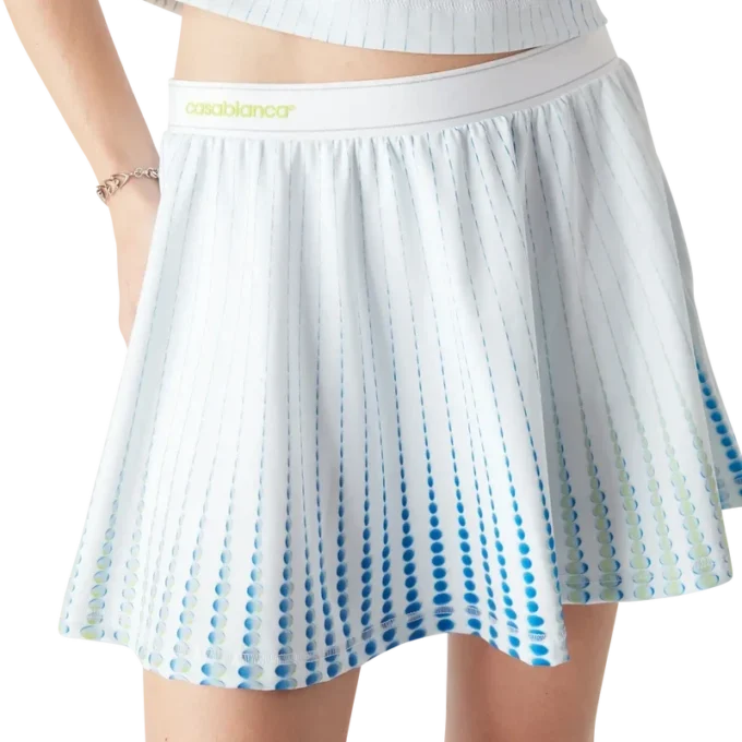 Gonna a tubino con stampa Tennis
