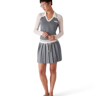 Gonna da tennis in maglia merino