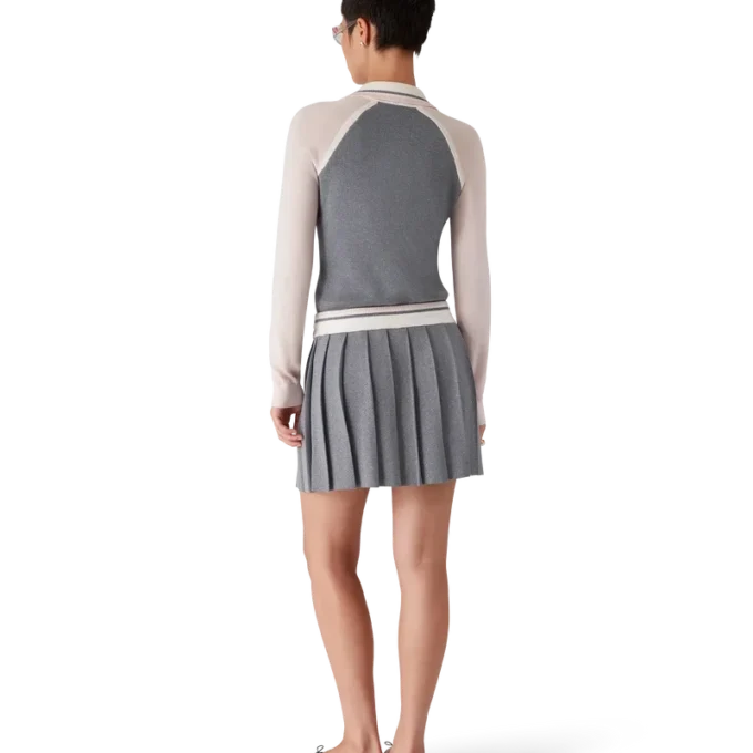 Gonna da tennis in maglia merino