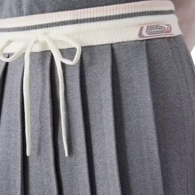 Gonna da tennis in maglia merino