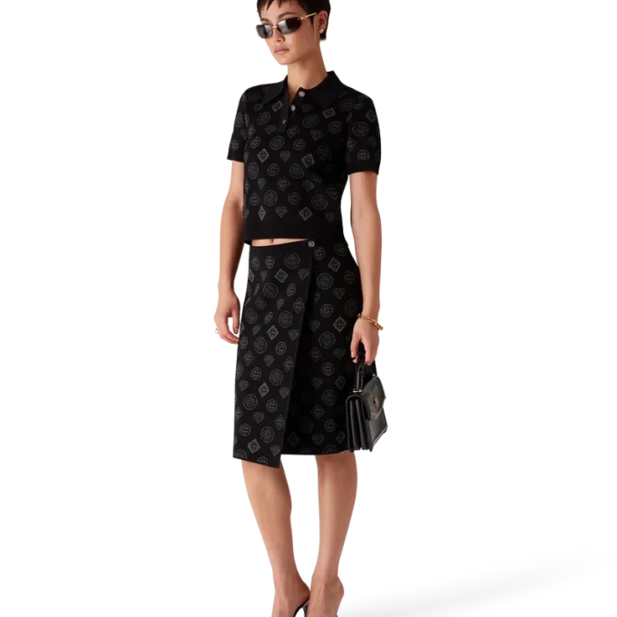 Gonna in jacquard Monogram