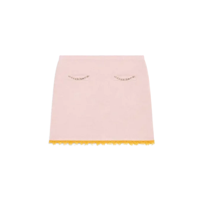 Gonna in lana merino double face