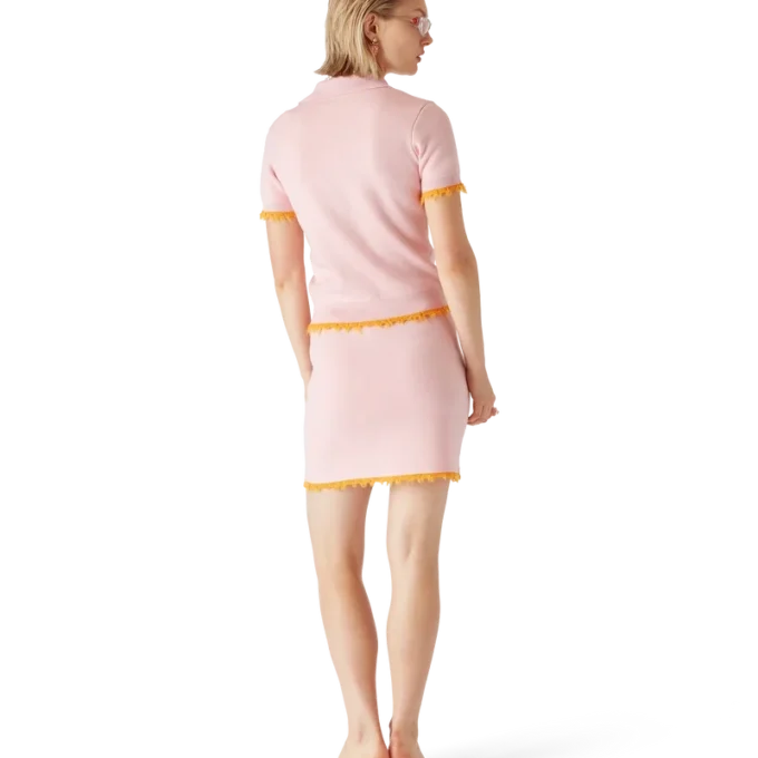 Gonna in lana merino double face