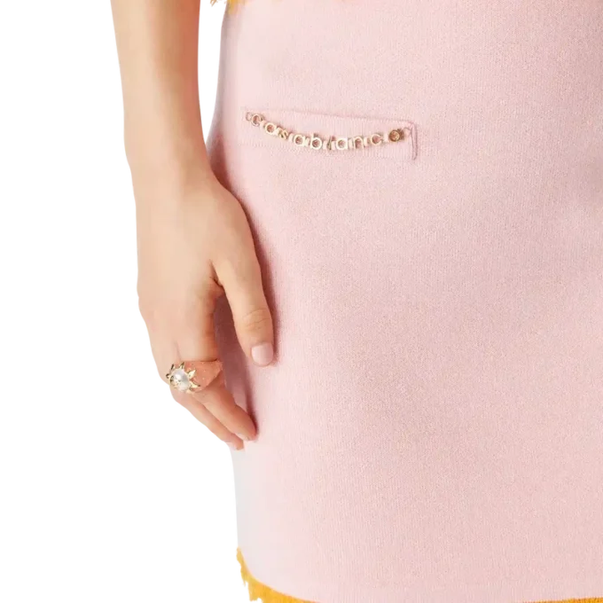 Gonna in lana merino double face