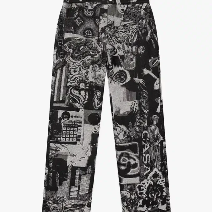 Jeans a gamba dritta Rave Collage