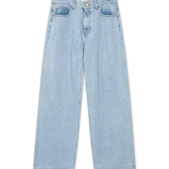 Jeans con decorazioni in cristallo