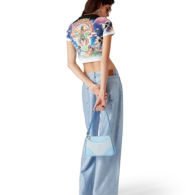 Jeans con decorazioni in cristallo Jeans con decorazioni in cristallo