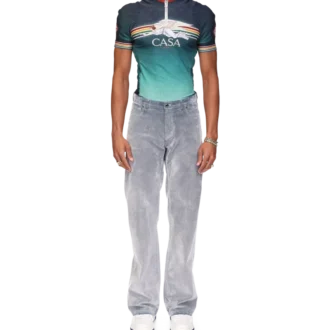 Jeans con texture color pesca