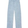 Jeans in denim Monogram dalla vestibilità comoda Jeans in denim Monogram dalla vestibilità comoda