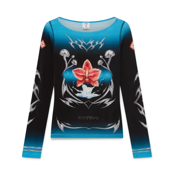 Maglia a maniche lunghe in jersey Blades Slinky