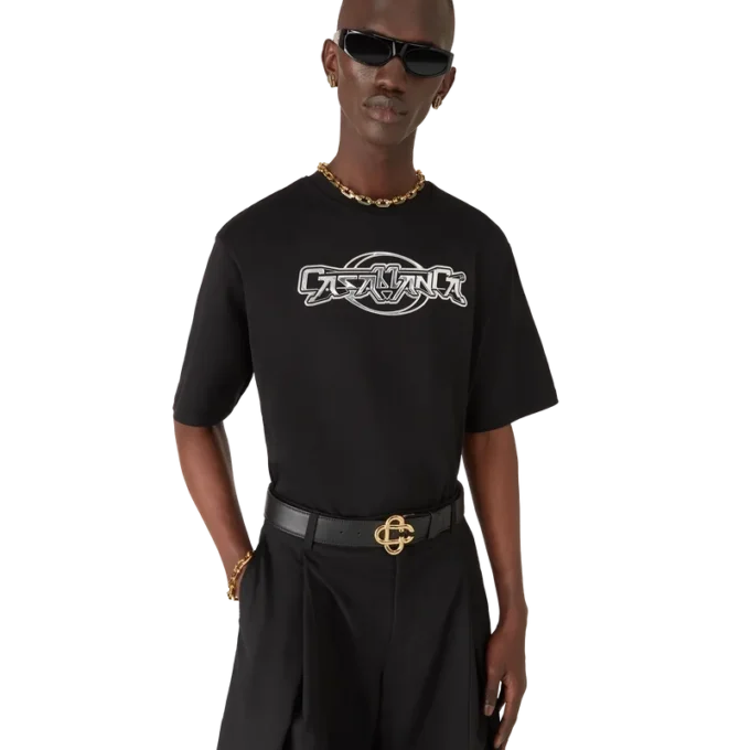 Maglietta a pantaloncini oversize Casablanca Chrome