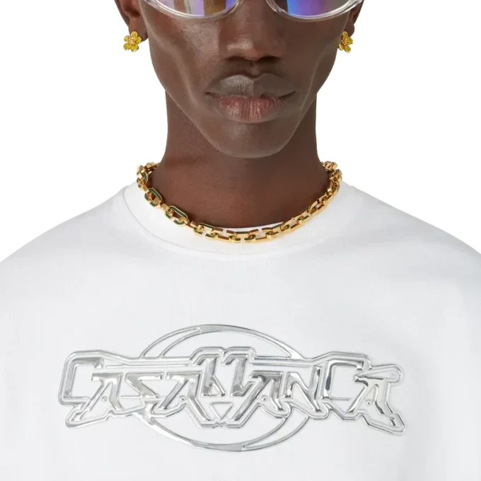 Maglietta a pantaloncini oversize Casablanca Chrome