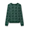 Maglione con monogramma a cuori