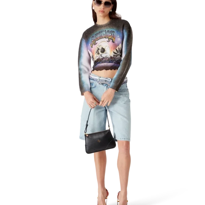 Maglione corto in misto cashmere La Pramonition