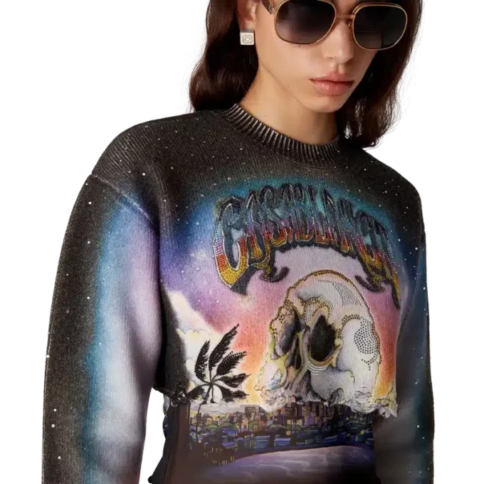 Maglione corto in misto cashmere La Pramonition