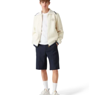 Maglione in cashmere con zip