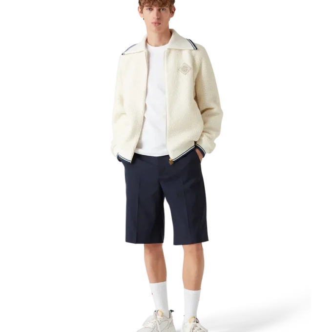 Maglione in cashmere con zip