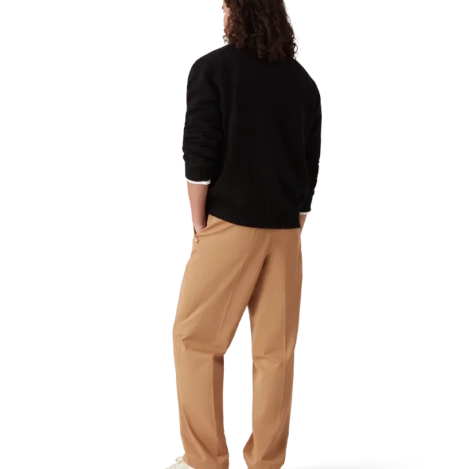 Maglione in cotone con ricamo a forma di fungo