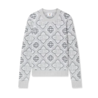 Maglione in maglia con monogramma