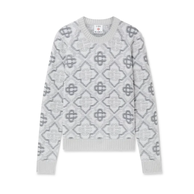 Maglione in maglia con monogramma