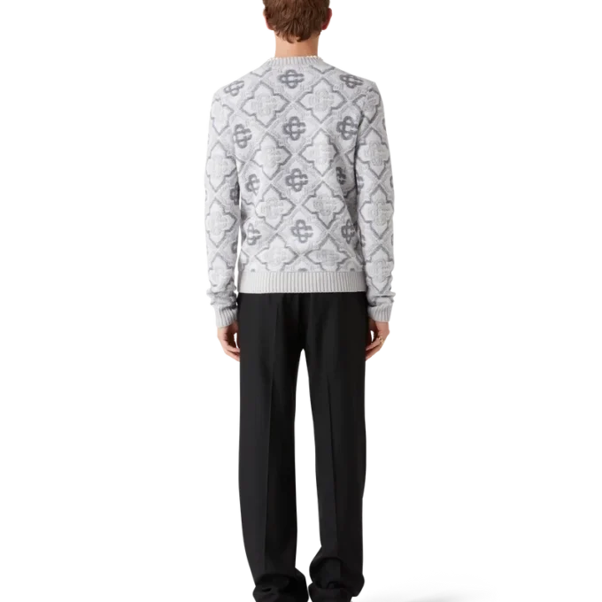 Maglione in maglia con monogramma